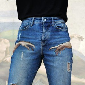 Handpainted Denim Jeans